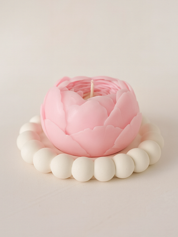 Свеча цветок DARI DARI «Пион», розовая, фото 3.