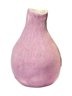 Ваза ручной работы, розовая, керамика