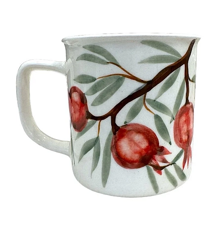 Кружка ручной работы Верба керамика «Гранат», керамика, 400 мл, фото 2.