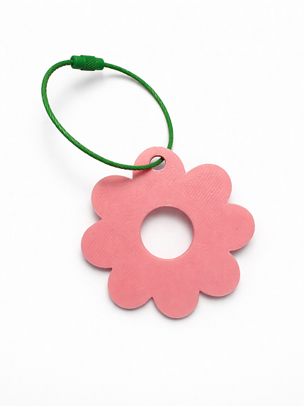 Брелок, обвес на сумку DARI DARI «Цветок №2», розовый, фото 2.