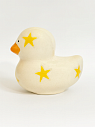 Керамическая фигурка Уточка в звёздах, бежевая, превью фото 2
