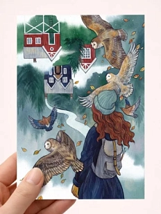 Открытка Анна Спешилова «Вверх ногами», односторонняя