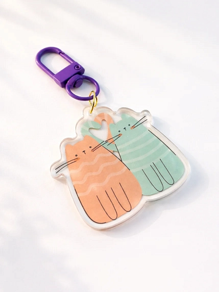 Брелок «Котики», 5 см, фото 3.