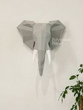 Набор для склейки головы слона, серый