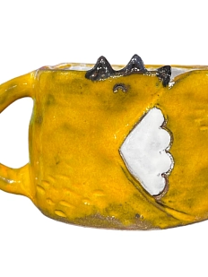 Кружка ручной работы Лиса, керамика, 300 мл