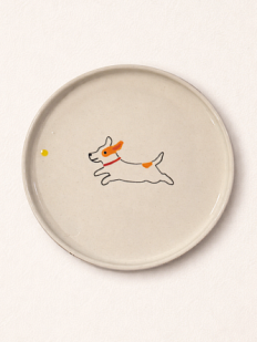 Тарелка ручной работы Katekeramika «Джек Рассел» 20,5 см,  полуфарфор