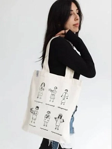 Сумка шоппер «Girl's power», белый