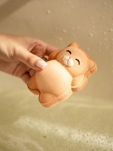 Бомбочка для ванны Вершина натуральности (Top Naturally) «Рыжий котик»