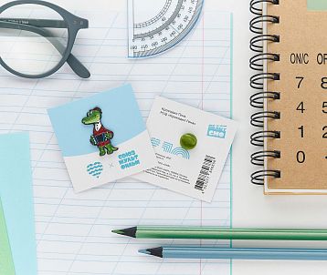 Металлический значок «Крокодил Гена» Союзмультфильм, фото 4.