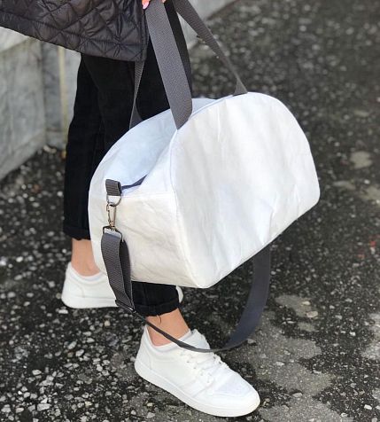 Сумка Ranzel Bags «Hunty White», тайвек, белая, фото 2.