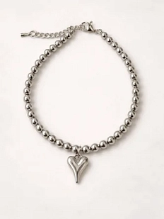 Браслет из гематита с подвеской «Сердце» Мигетт