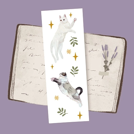 Закладка Юми Лард «Котики», фото 1.