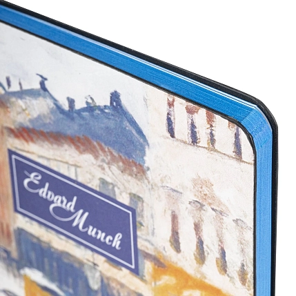 Блокнот VISTA «Edvard Munch», А5, 80 листов, голубой, фото 3.