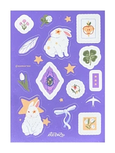 Стикерпак «Лиловые кролики», А6