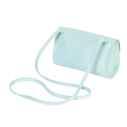 Сумка ручной работы «Roll», Kokosina bags, искусственная кожа, голубой, фото 4.