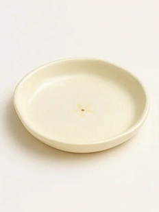 Блюдце под украшения ручной работы с жёлтым цветочком, 10 см