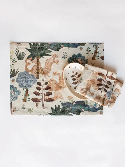 Набор из двух салфеток Забористый текстиль «Горыныч», фото 1.