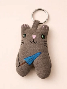 Брелок Колдовская игла «Кот с зонтом»