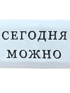 Значок ручной работы Искусство интроверта с надписью «Сегодня можно», керамика