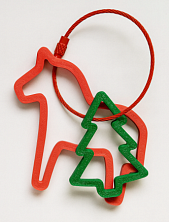 Брелок, обвес на сумку «Лошадка с ёлочкой», символ года 2026, красный, 6 см