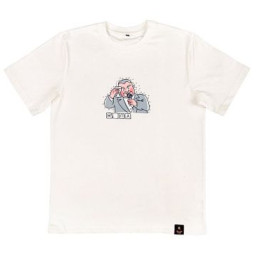 Футболка Barking Store «Old school wordle / Жопа», 3XL муж., белый, фото 1.