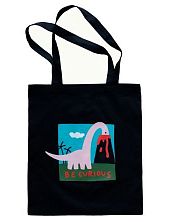 Сумка шоппер Barking Store «Be curious», чёрный