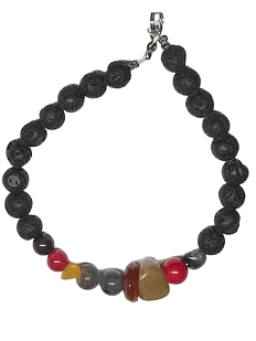 Браслет ручной работы «Гранат»