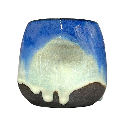 Стакан «Байкал», синий, керамика, 300 мл, фото 1.