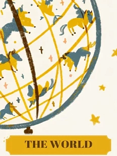 Открытка Таро Мир (The World)