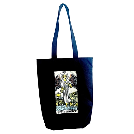 Сумка шоппер Интроверт «Таро. Умеренность», чёрный, фото 1.