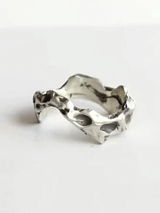 Кольцо из нейзильбера «Скалистое»