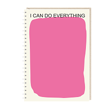 Блокнот «I can do everything», А5, 50 листов, розовый
