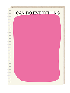 Блокнот «I can do everything», А5, 50 листов, розовый