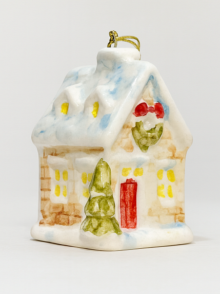 Ёлочная игрушка «Домик», 7 см, фото 1.