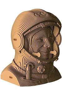 Картонный конструктор 3D «Гагарин»