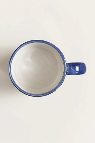 Кружка ручной работы Тата вытворяет/NF ceramics «Как жаль, что мне po**y», синяя, керамика, 400 мл, фото 3.