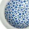Глубокая тарелка ручной работы Slowday Ceramics с синими розочками, полуфарфор, 19 см, превью фото 2