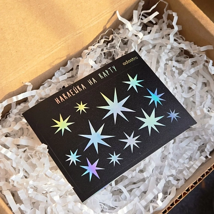 Наклейка на карту «Звёзды», фото 2.