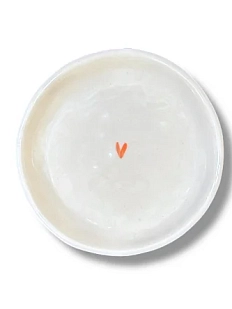 Блюдце под украшения ручной работы с сердечком, 10 см