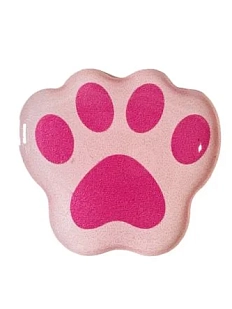 3Д Стикер на телефон «Лапка», объёмный, розовый