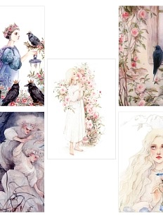 Набор тетрадей с иллюстрациями Викторовой Оксаны №1