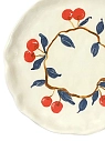Тарелка ручной работы Татко керамика «Вишенки на ветке», керамика, 15 см, превью фото 3