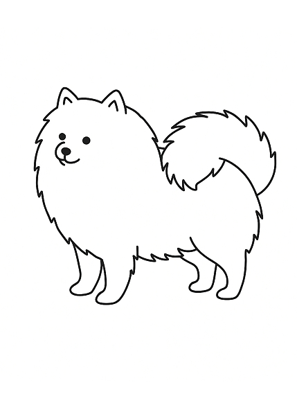 Металлический значок «Японский шпиц», 20 мм, фото 1.