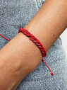 Браслет плетеный WAF WAF, красный, превью фото 2