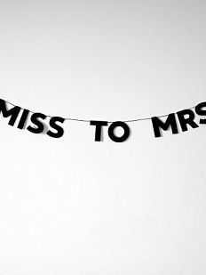 Гирлянда «MISS TO MRS»