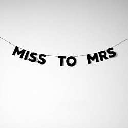 Гирлянда «MISS TO MRS»