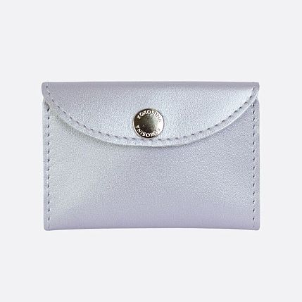Cкладной кошелёк визитница ручной работы, Kokosina bags, натуральная кожа, северное сияние, фото 1.