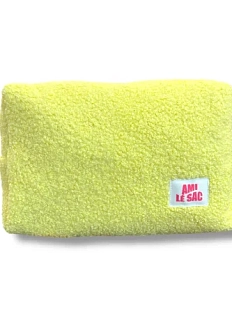 Косметичка ручной работы АМИ (Ami lé sac) «Grand», жёлтый барашек