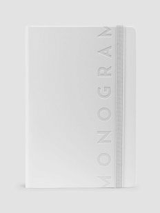 Блокнот MONOGRAM в точку, А5, 96 листов, белый