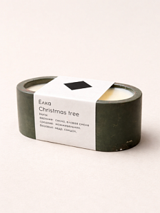 Интeрьерная свеча «Ёлка», соевый воск, маленькая